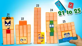 DIY Numberblocks 21 to 25 Building Blocks Set || Keith's Toy Box