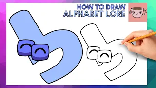 How To Draw Alphabet Lore - Lowercase Letter B | Cute Easy Step By Step Drawing Tutorial