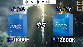 i5 11400F vs i5 12600K // Benchmark // Test in 7 Games