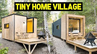 TINY HOME VILLAGE TOUR! (30+ A-Frames, Container Homes & Tiny Cabins)