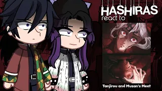 [🇬🇧/🇷🇺] Hashiras React To Tanjirou And Muzan's Meet | GCRV