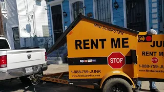 Our first ever 6-yard Drive up & go Dumpster Rental Service in New Orleans