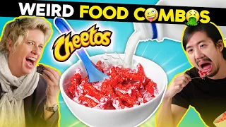 Adults React To And Try The WEIRDEST Food Combinations | Try Not To Get Mad Challenge