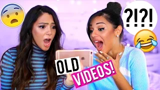 REACTING TO OLD VIDEOS | Niki and Gabi