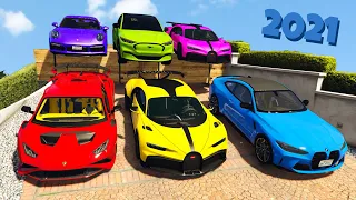 GTA 5 ✪ Stealing 2021 Luxury Cars with Michael ✪ (Real Life Cars #56)