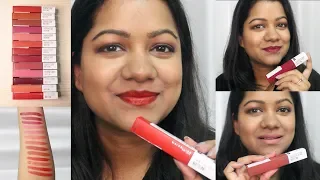 13 *NEW* Maybelline Superstay Matte Ink lipcolor swatches- Indian skin | Ritu Rajput