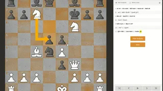 Chess Game Analysis 2: Morphy vs. Anderssen 1858 - Knight Attack!