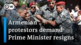 Armenian protests enter third day over Nagorno-Karabakh conflict | DW News