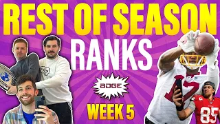 Rest of Season Rankings for Fantasy Football - Week 5
