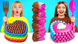 Desafío de Comida de Chicle vs Chocolate | Batalla Loca de Soplado y Dulces Gigantes por Mega Game