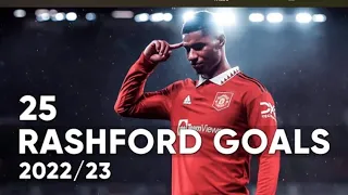 All 25 Marcus Rashford Goals 2022/23 So Far | Manchester United