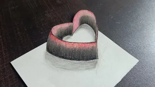 Burnt Ribbon Heart ❤ 3D!
