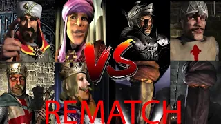 POSITIVE FEAR FACTOR LORDS VS NEGATIVE FEAR FACTOR LORDS | REMATCH | Stronghold Cruasder Ai Battle