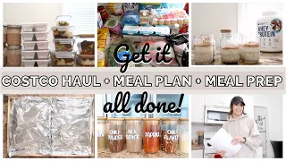 *NEW* GET IT ALL DONE | COSTCO HAUL, MEAL PLAN, PANTRY RESTOCK AND MEAL PREP  | Sabrina Sonsara