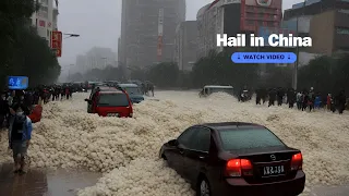 Another mega hailstorm wreaks havoc in Guizhou Province Guiyang, China!