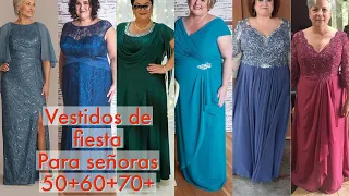 VESTIDOS DE FIESTA PARA SEÑORAS/ELEGANTES Y MODERNOS MODA 2024-25 para eventos otoño invierno