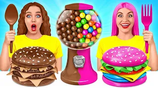 Schokolade vs Echtes Essen Challenge | Lustige Essenssituationen von Multi DO Fun Challenge