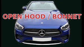 How To open Mercedes E Class Bonnet / Hood (not broken)
