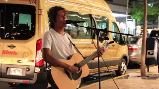 2019.Aug Kalakaua Street Singer Connor Johnson 4