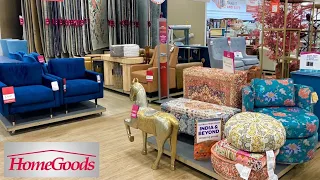 HOMEGOODS FURNITURE ARMCHAIRS COFFEE TABLES SOFAS HOME DECOR SHOP WITH ME SHOPPING STORE WALKTHROUGH