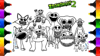 ZOONOMALY New Coloring Pages / How to Color All BOSSES from Zoonomaly 2 Characters / NCS MUSIC