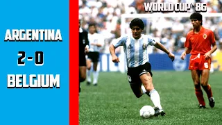 Argentina vs Belgium 2 - 0 Semi Finals/ World Cup 86