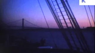 1950s, 1960s New York, POV from Boat, Rare Color Home Movies