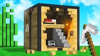 Living INSIDE a REALISTIC MINECRAFT BLOCK! (Teardown)