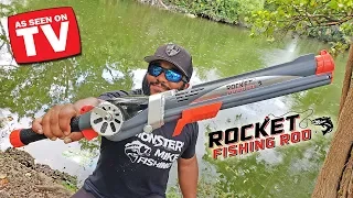 ROCKET FISHING ROD Catches POND MONSTERS!