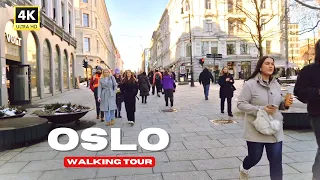 Norway, Oslo 2024 | Relaxing 4K Walking Tour | Walk the streets of Norway