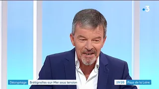 Port de Brétignolles sur Mer, vendée : ITV de Christophe Chabot, maire de la commune