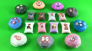 Looking For Numberblocks, Alphablocks with All SLIME in mini Seashell.  Mix Coloring! ASMR