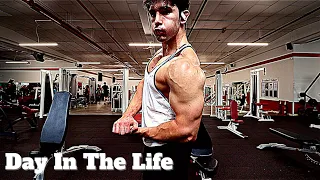 Day In The Life Of An Amateur Bodybuilder | Small YouTuber (My New Routine)