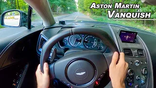 Roaring V12 Luxury GT - 2014 Aston Martin Vanquish POV Drive (Binaural Audio)