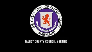 Talbot County Council Meeting: October 10, 2023