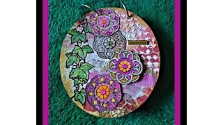 My Oval Mixed Media Journal....(Intro and 1st page).... Part 1 of 4