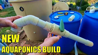 New Aquaponics System: Starting the Plumbing