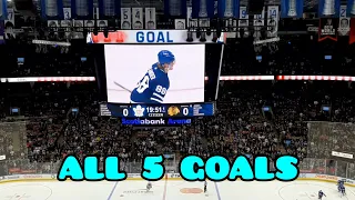 ALL 5 LEAFS GOALS LIVE Vs the Chicago Blackhawks Also includes offside no goal February 15th 2023