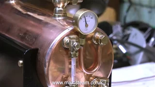 STUART 504 BOILER STEAM TEST - IN THE WORKSHOP