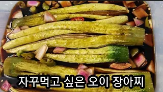 집밥💚20년전 장사할때 많이 써먹던 아작아작 소문난 맛집 오이 장아찌 입니다