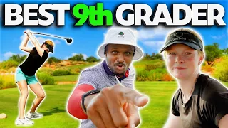 I Challenged the #1 Ranked JR Golfer in Arizona! 9 Holes | Shot Tracers!