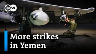 US and UK carry out further strikes on Houthi rebels in Yemen | DW News