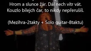 Kouzlo bílejch čar, Věra Špinarová, karaoke + sólo kytara