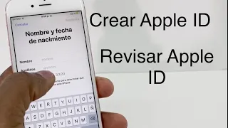 Crear Cuenta de iCloud iPhone y Revisar cuenta de Apple ID App Store