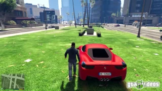 Крушение самолётов в GTA 5 и обозреваем машину ферари