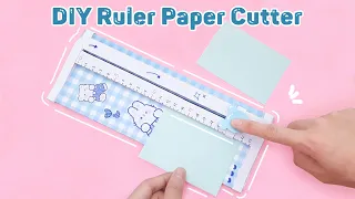 DIY ruler paper cutter | Handmade paper cutter | Diy paper cutter with ruler / Quyen Sach Nho