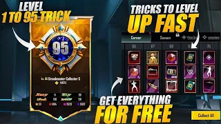 Level 1 To 95 🤩 | Tricks To Level Up Fast | New Collection Feature |PUBGM