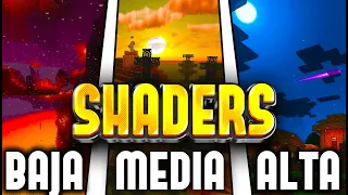 MEJORES Shaders Para Minecraft Pe 1.20 Gama BAJA, MEDIA y ALTA