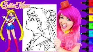 Coloring Sailor Moon Coloring Page Prismacolor Markers | KiMMi THE CLOWN