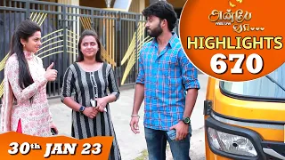 Anbe Vaa Serial | EP 670 Highlights | 30th Jan 2023 | Virat | Delna Davis | Saregama TV Shows Tamil